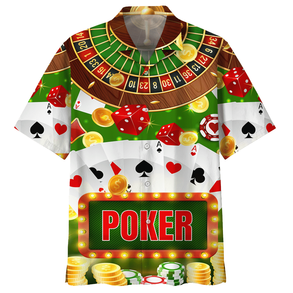 Poker Colorful Nice Unisex Hawaiian Shirt