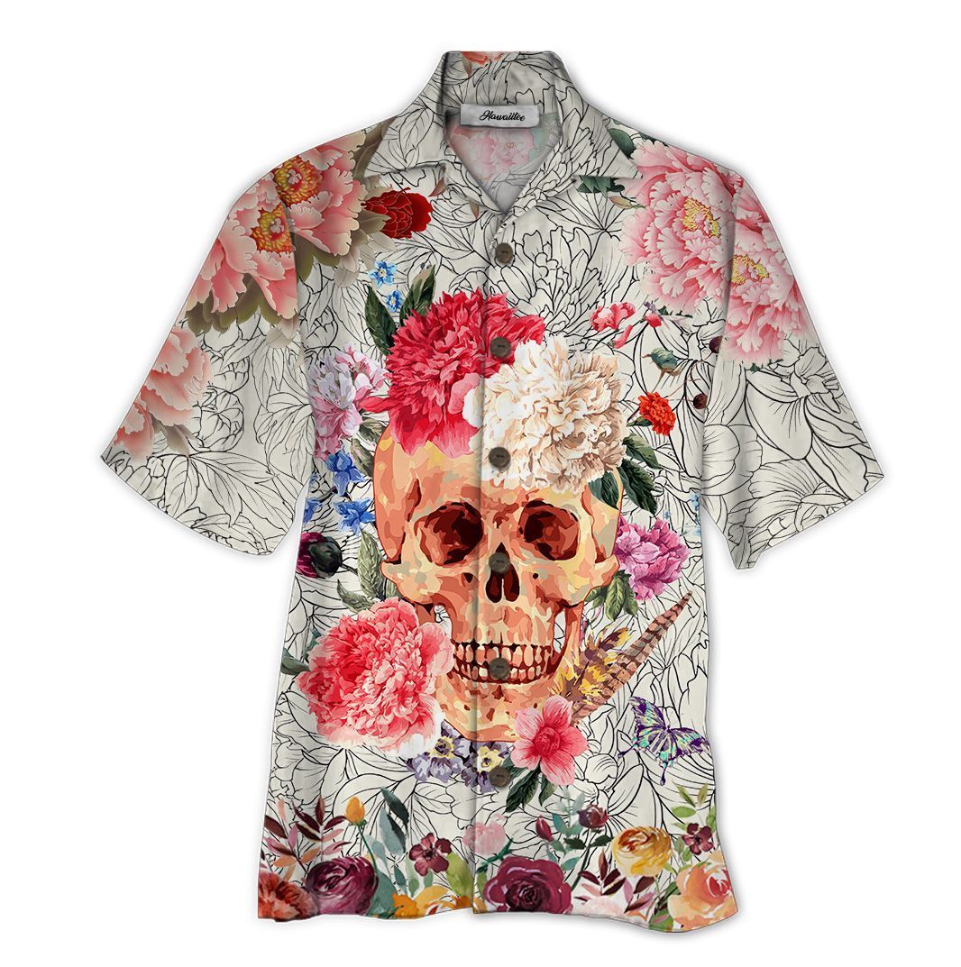 Skull Colorful High Quality Unisex Hawaiian Shirt