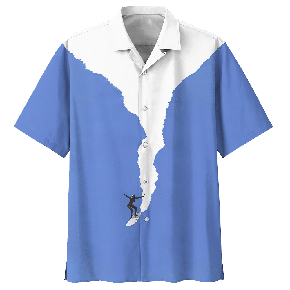 Surfing Blue Awesome Unisex Hawaiian Shirt