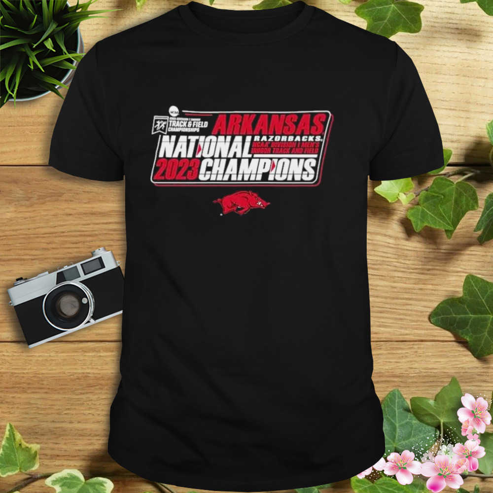 University Of Arkansas 2023 Men’s Indoor Track & Field National Champions Shirt