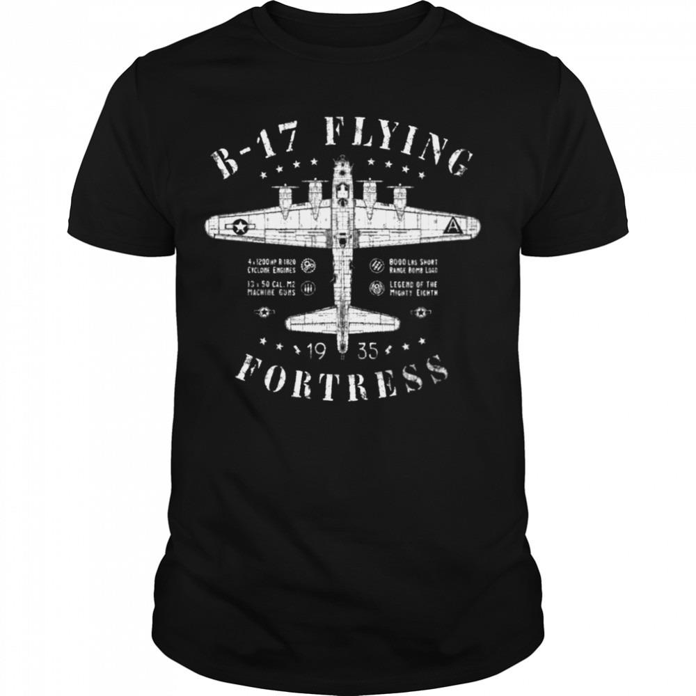 Anatomy Of B 17 Flying Fortress Air Forces shirt