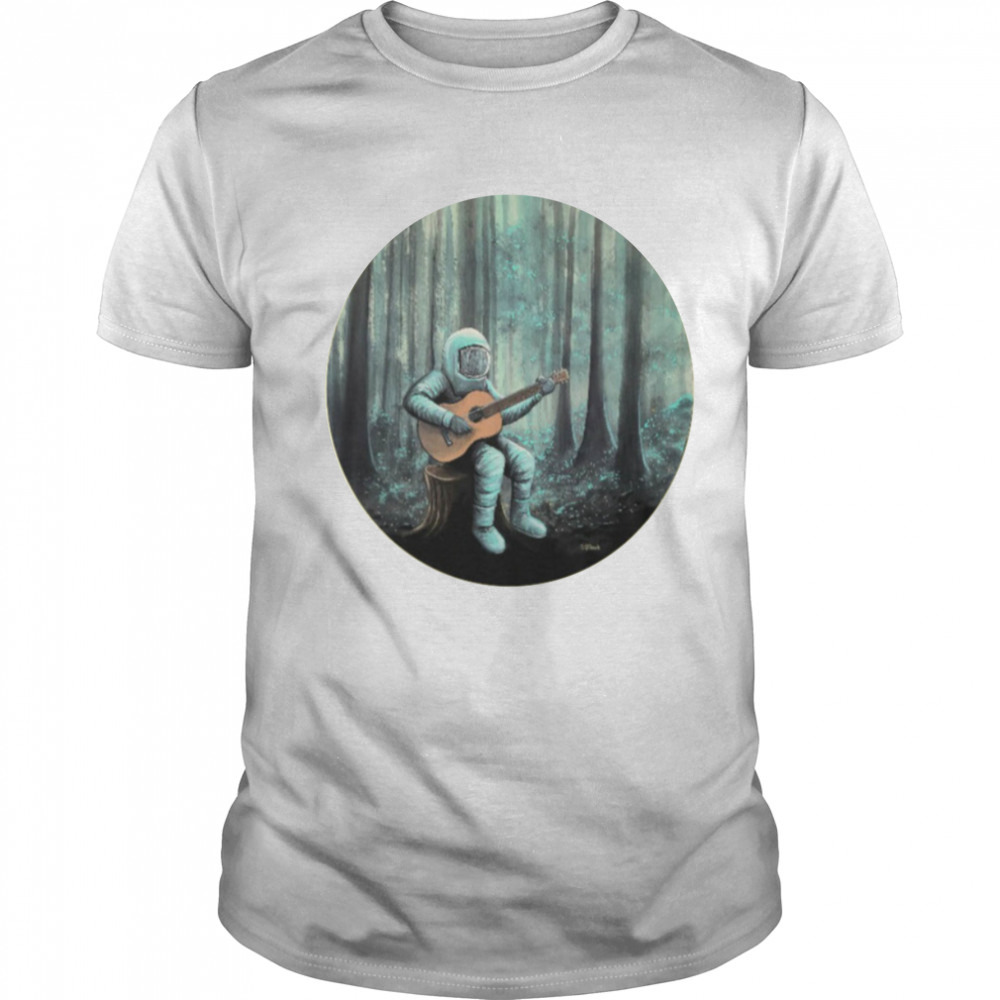 Astronaut Playing Guitar Music Shirt