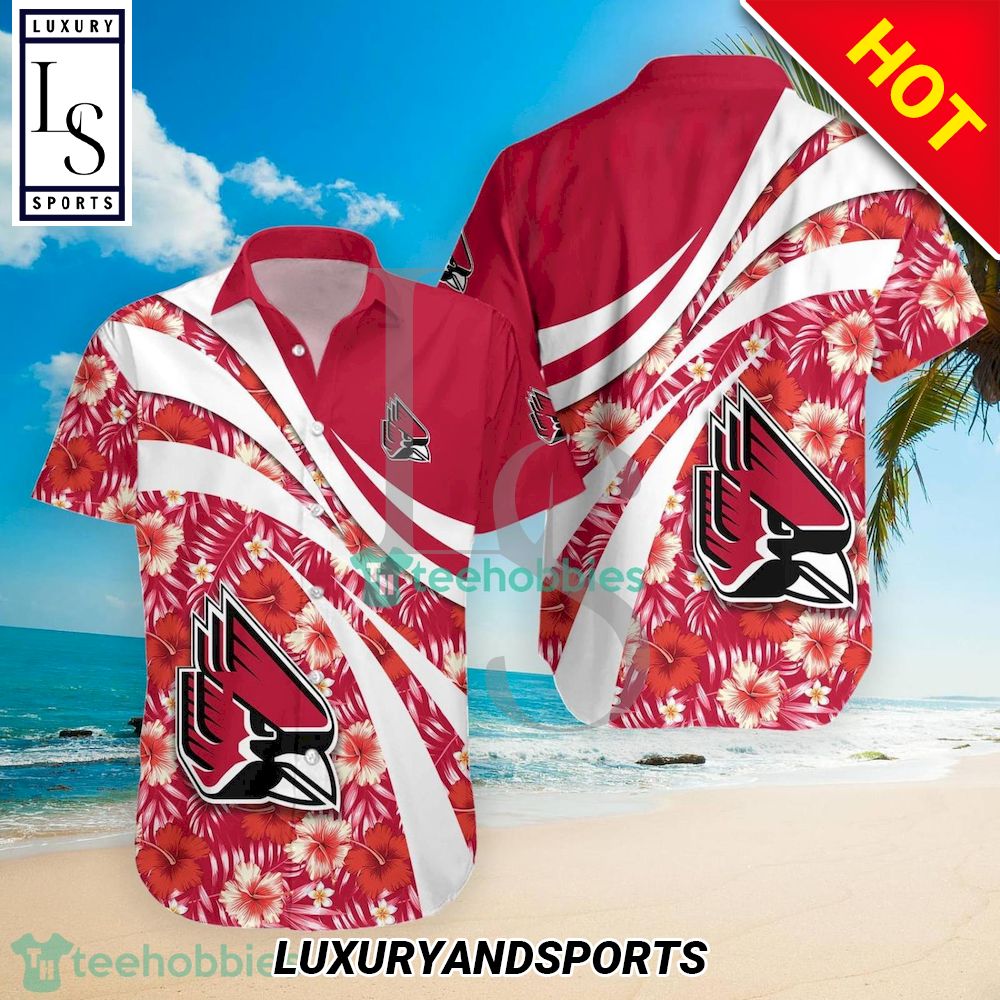 Ball State Cardinals NCAA Hibiscus Tropical Flower Hawaiian Shirt