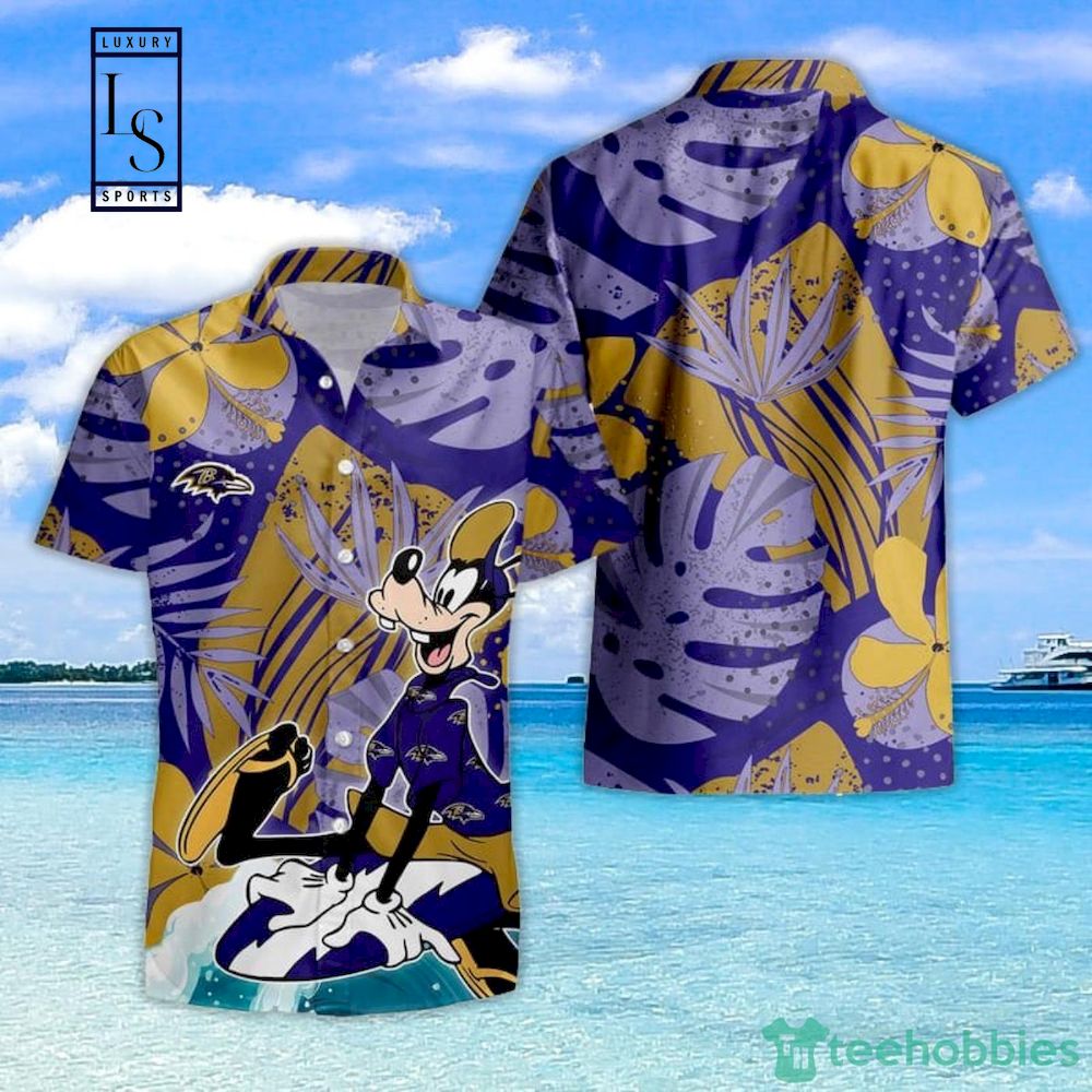 Baltimore Ravens Goofy Hawaiian Shirt