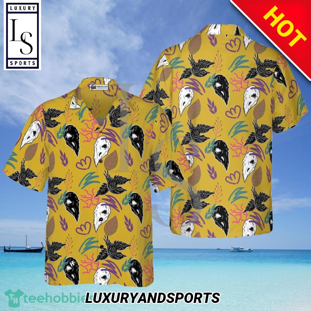 Bird Skull Aloha Hawaiian Shirt