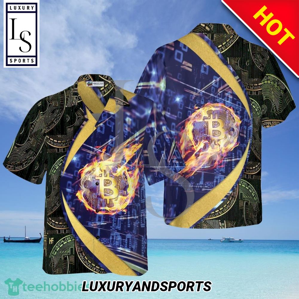 Bitcoin Block Chain Hawaiian Shirt