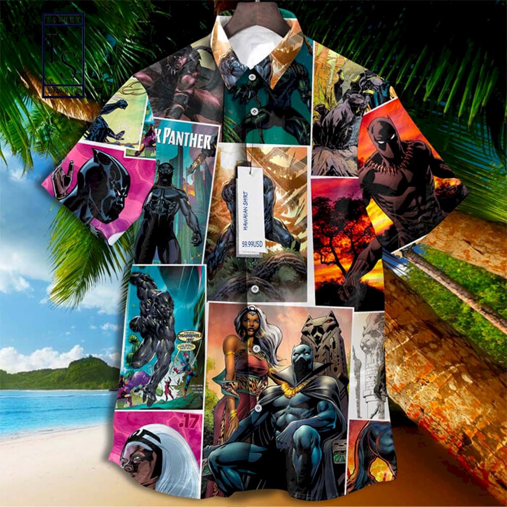 Black Panther Marvel Comics Hawaiian Shirt