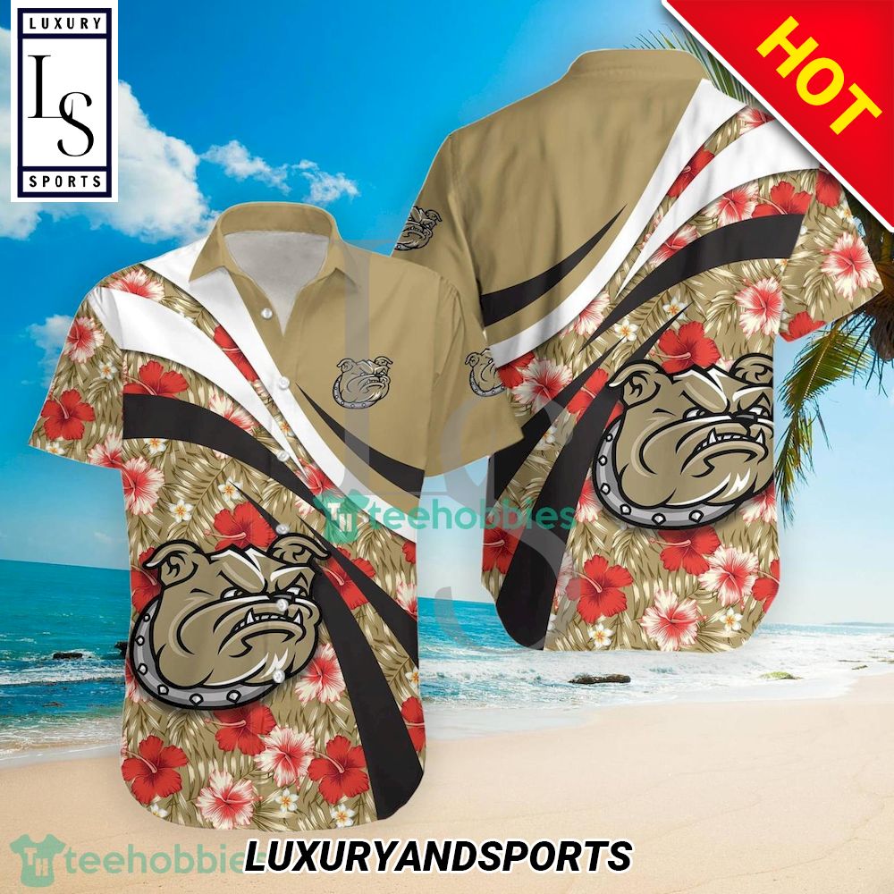 Bryant Bulldogs NCAA Hibiscus Tropical Flower Hawaiian Shirt