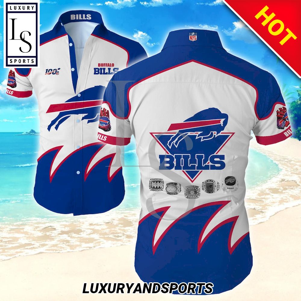 Buffalo Bills 100Th Anniversary Hawaiian Shirt