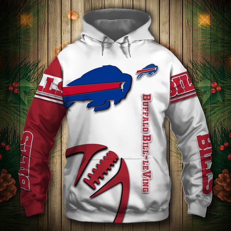 Buffalo Bills Hoodie 3D Graphic balls cheap Sweatshirt Pullover