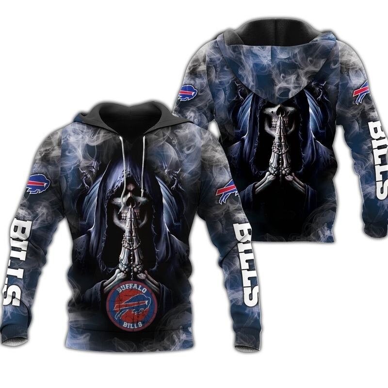 Buffalo Bills Hoodies death smoke graphic gift for men