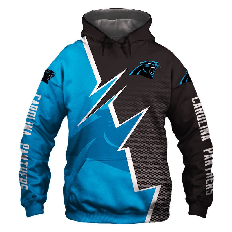 Carolina Panthers Hoodie Zigzag graphic Sweatshirt gift for fans