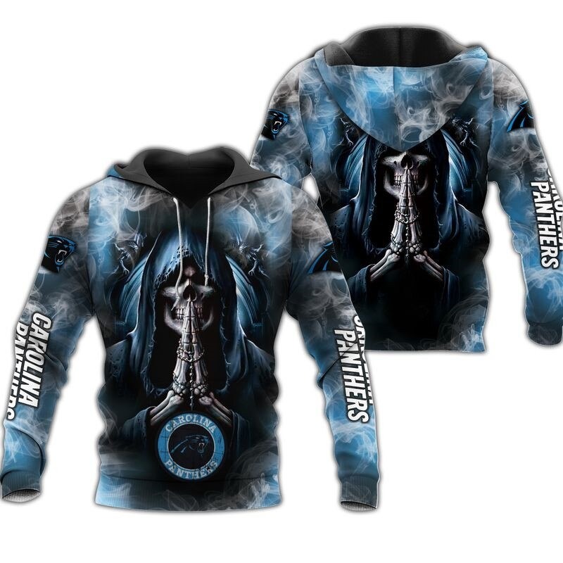 Carolina Panthers Hoodies death smoke graphic gift for men