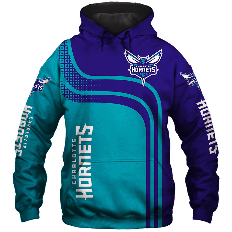 Charlotte Hornets hoodie 3D cheap basketball Sweatshirt for fans