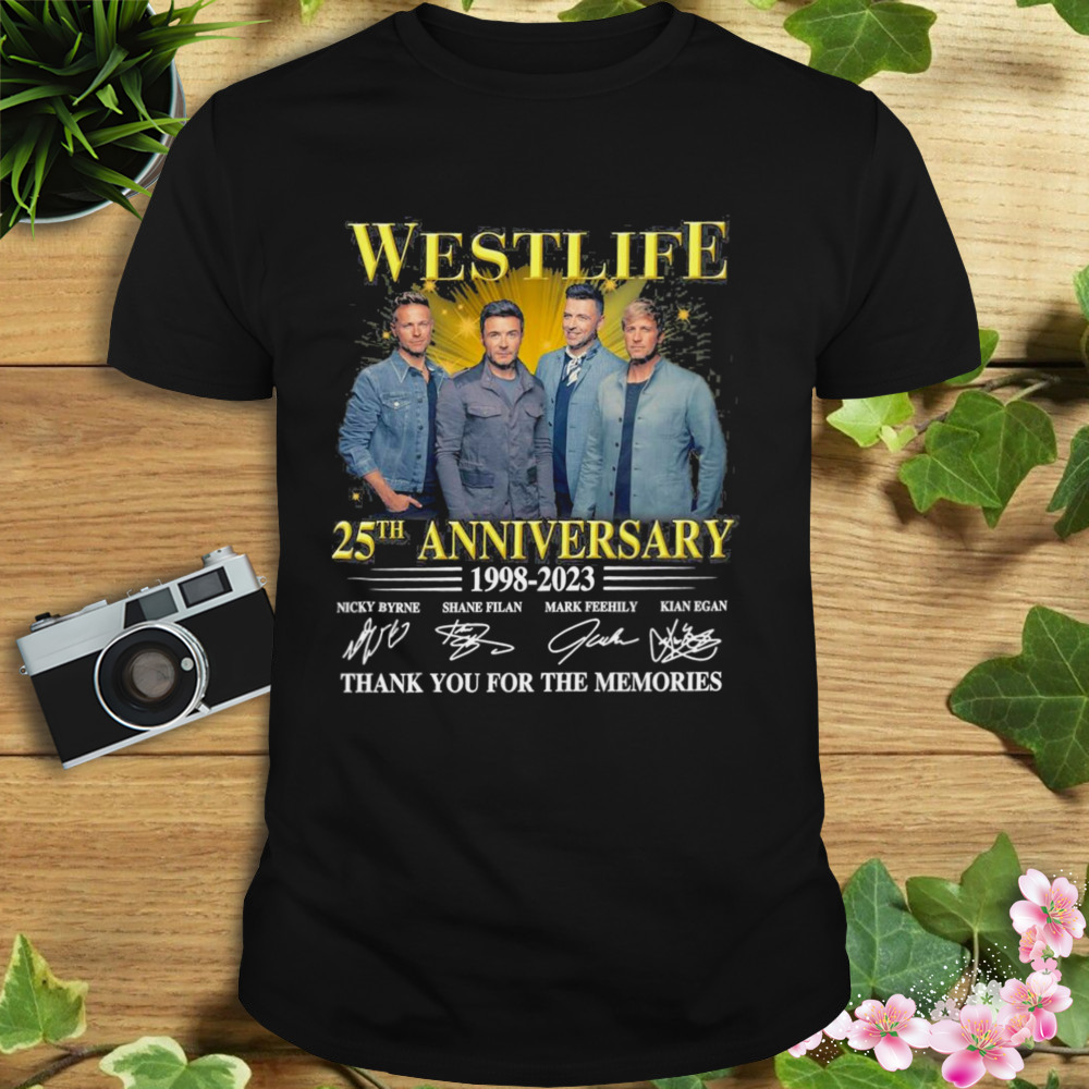 Westlife 25th Anniversary 1998-2023Team Signature Shirt