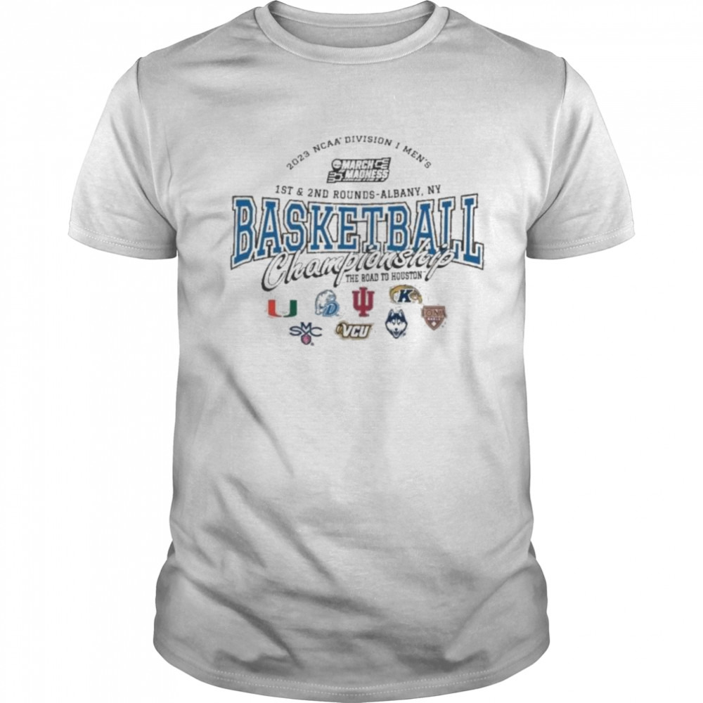 2023 NCAA Division I Men’s Basketball 1st & 2nd Rounds Albany The Road To Houston Shirt