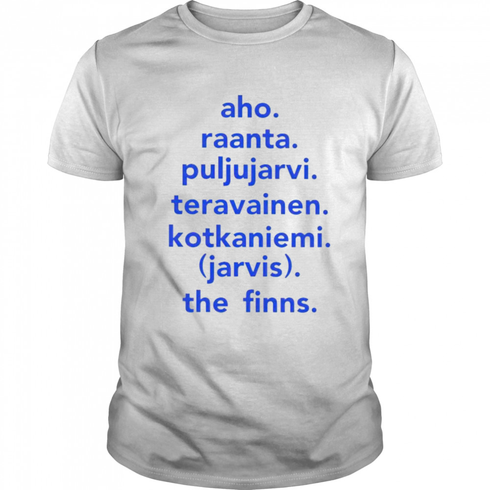 Aho Raanta Puljujarvi Teravainen Kotkaniemi shirt