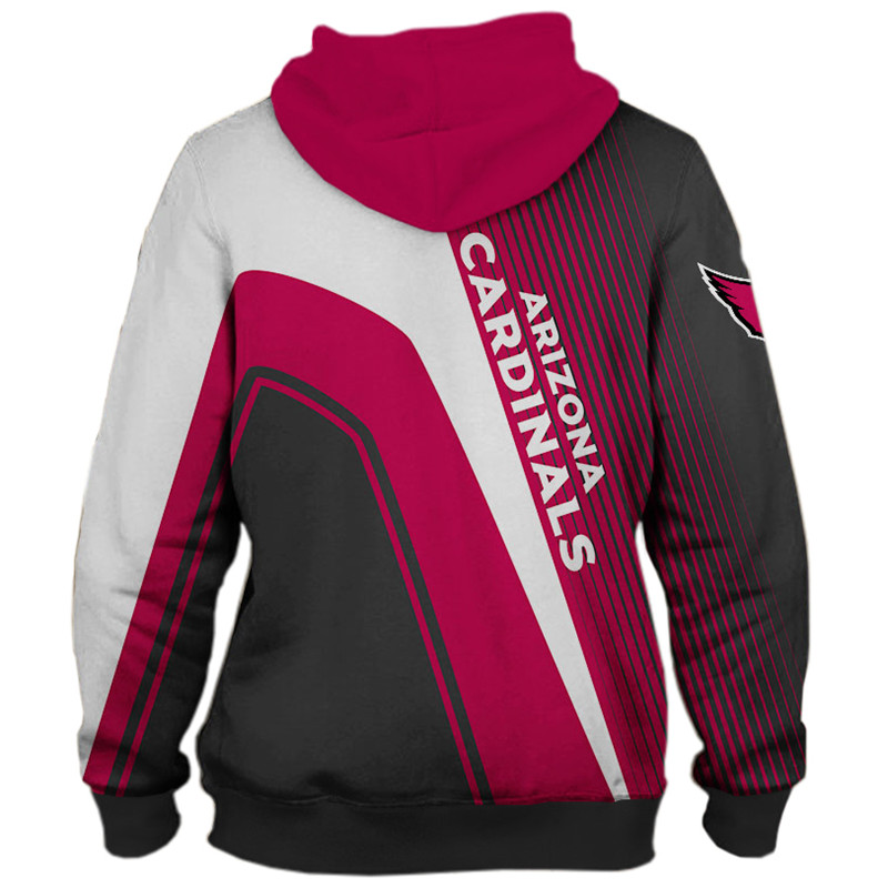Arizona Cardinals 3D Hoodie Zipper Sweatshirt Jacket Pullover NFL Football