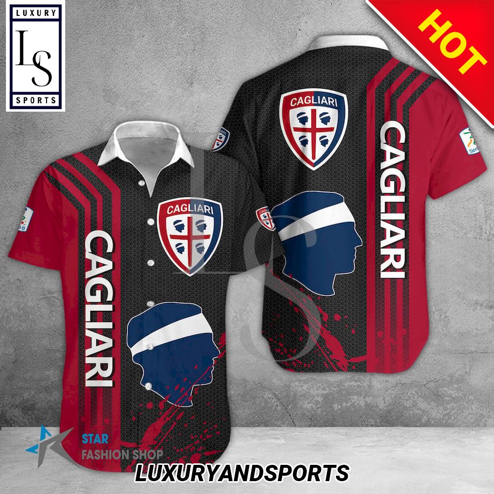 Cagliari Calcio Seria B Hawaiian Shirt