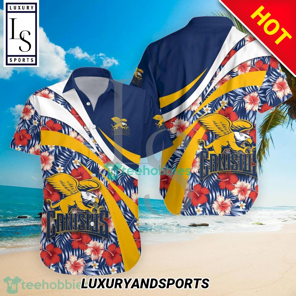 Canisius Golden Griffins NCAA Hibiscus Tropical Flower Hawaiian Shirt