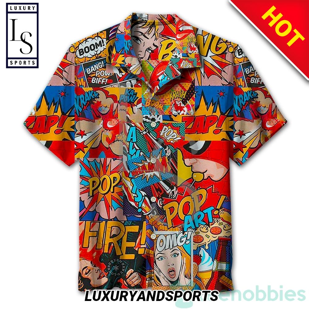 Cartoon Pop Art Comic Hawaiian Shirt