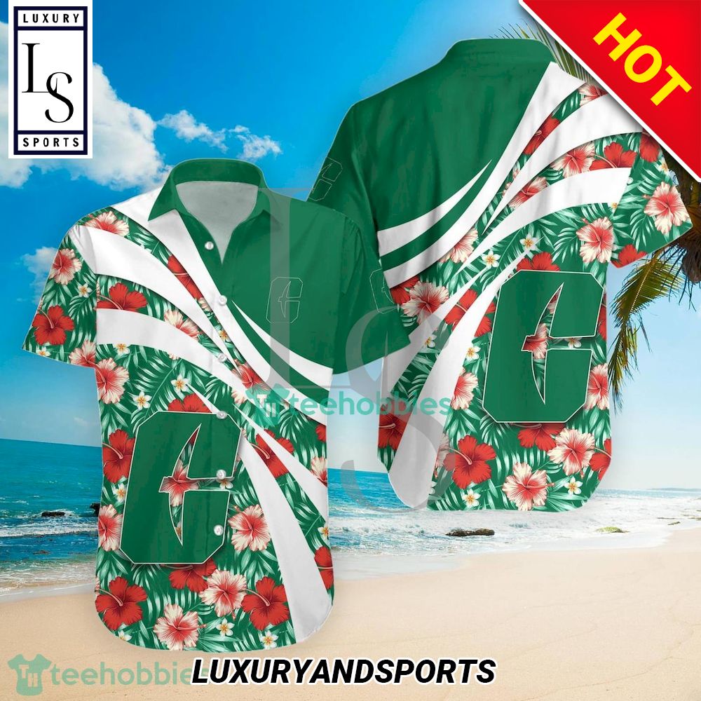 Charlotte 49ers NCAA Hibiscus Tropical Flower Hawaiian Shirt