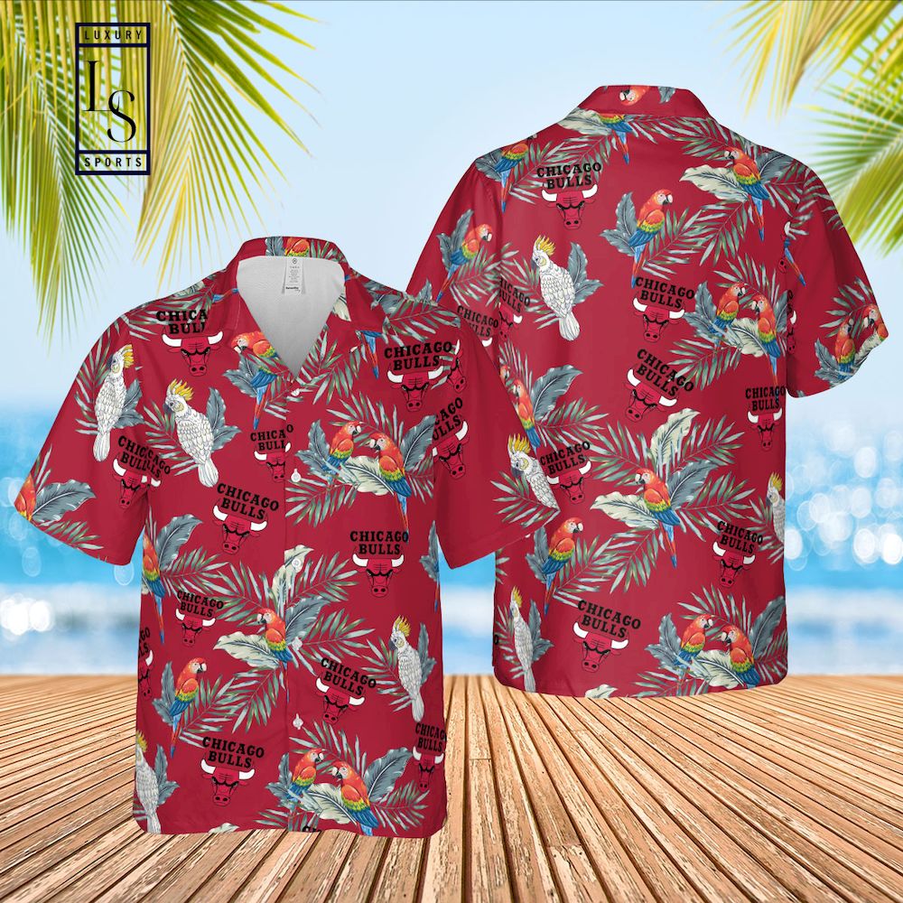 Chicago Bulls Tropical Hawaiian Shirt