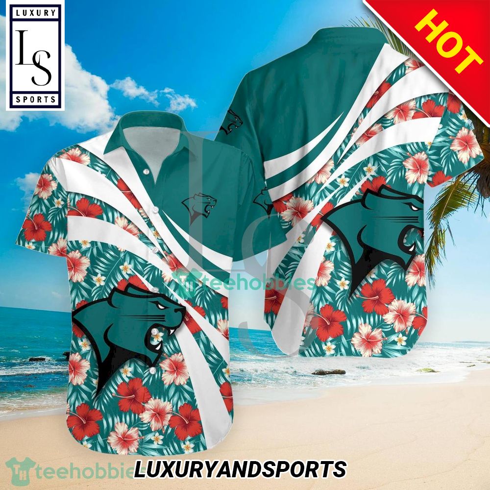 Chicago State Cougars NCAA Hibiscus Tropical Flower Hawaiian Shirt