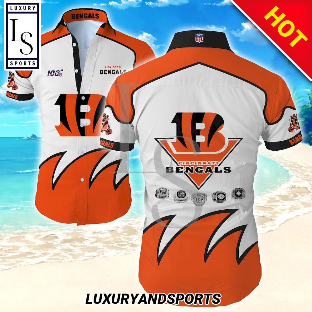 Cincinnati Bengals 100Th Anniversary Hawaiian Shirt