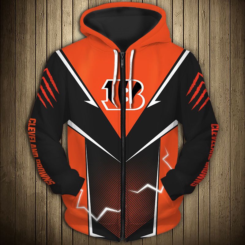 Cleveland Browns Hoodie lightning graphic gift for men