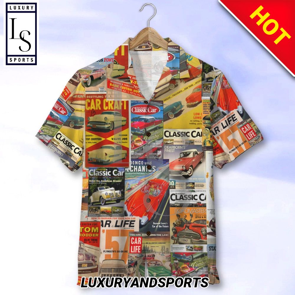 Classic Car Magazine Hawaiian Shirt