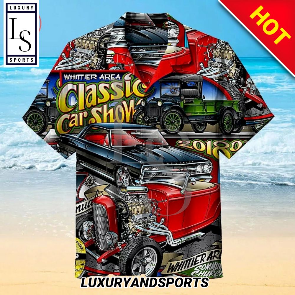 Classic Car Show Hawaiian Shirt 3D
