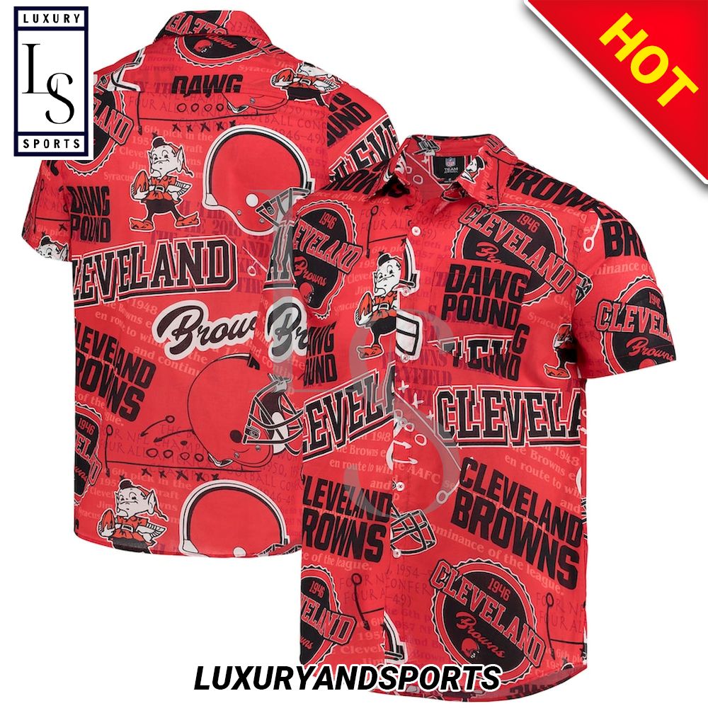 Cleveland Browns Dawg Pound Hawaiian Shirt