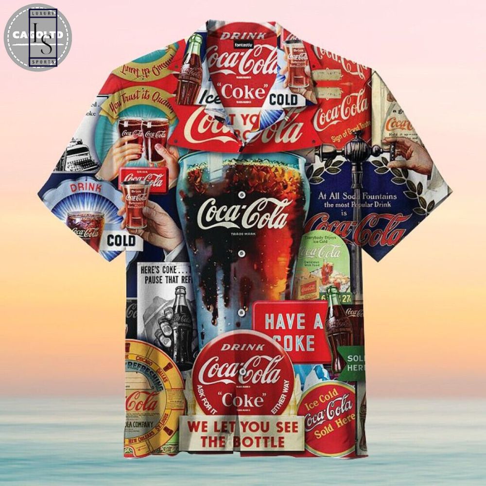 Coca Cola Decades of Tradition Hawaiian Shirt