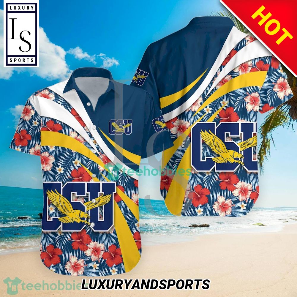 Coppin State Eagles NCAA Hibiscus Tropical Flower Hawaiian Shirt