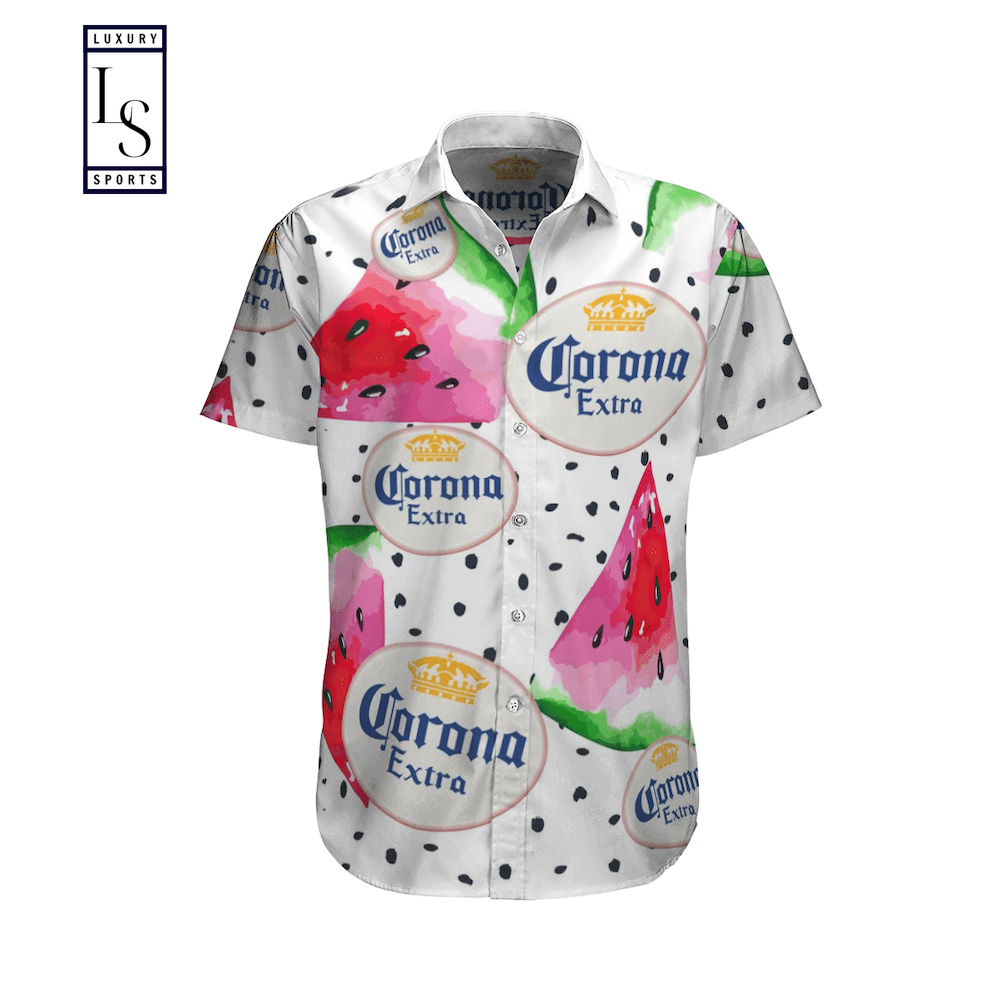 Corona Extra Beer Watermelon Hawaiian Shirt