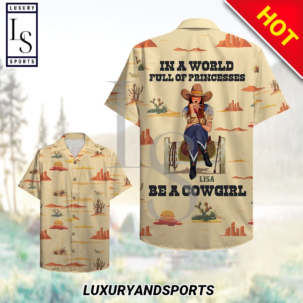 Cowgirl Personalized Hawaiian Shirt