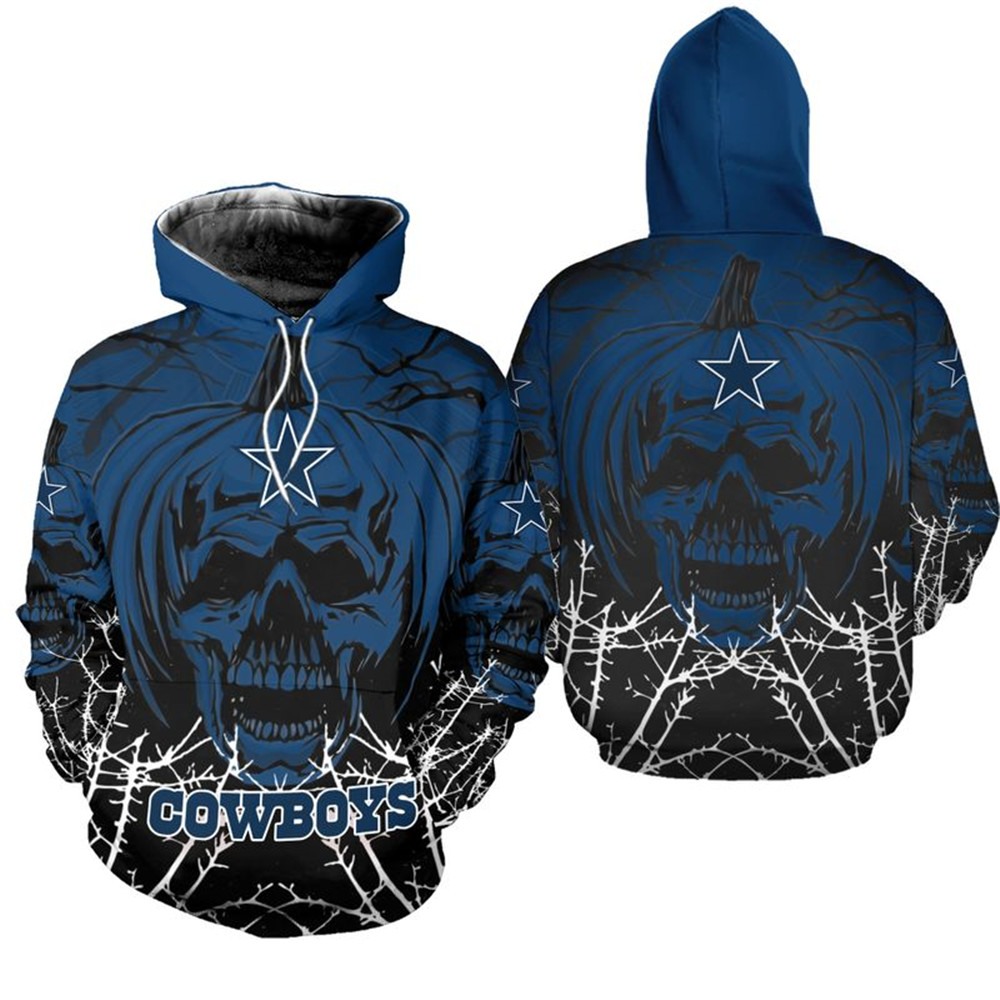 Lowest Price Dallas Cowboys Skull Hoodies 3D With Zipper, Pullover – 4 Fan  Shop