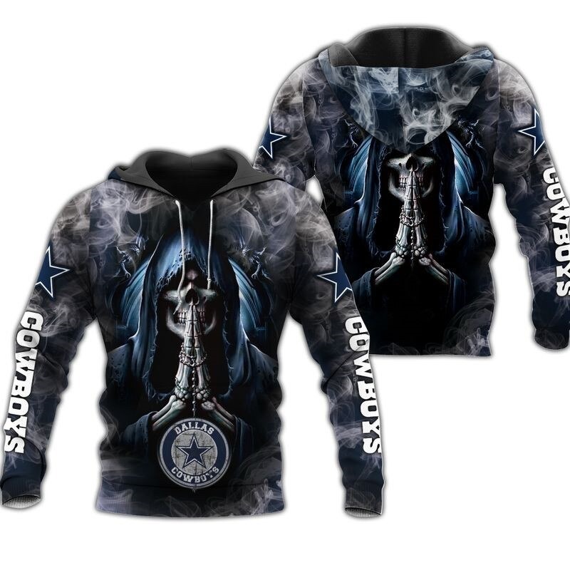 Dallas Cowboys Hoodies death smoke graphic gift for men - Trend Tee Shirts  Store