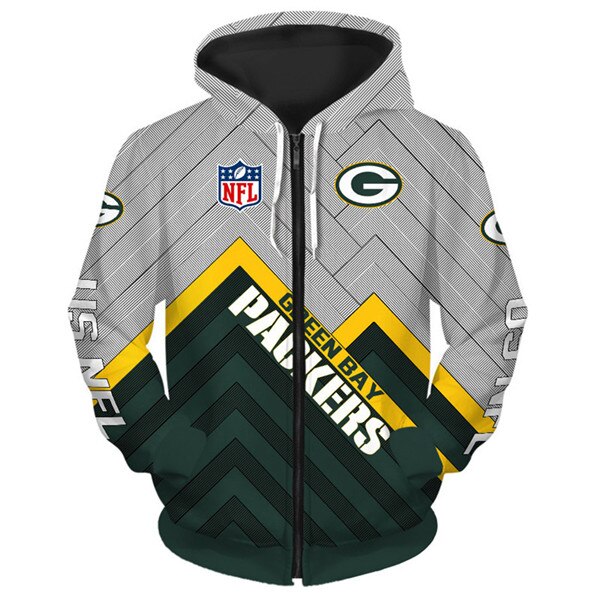 Green Bay Packers hoodies 3D cheap Long Sweatshirt Pullover size S