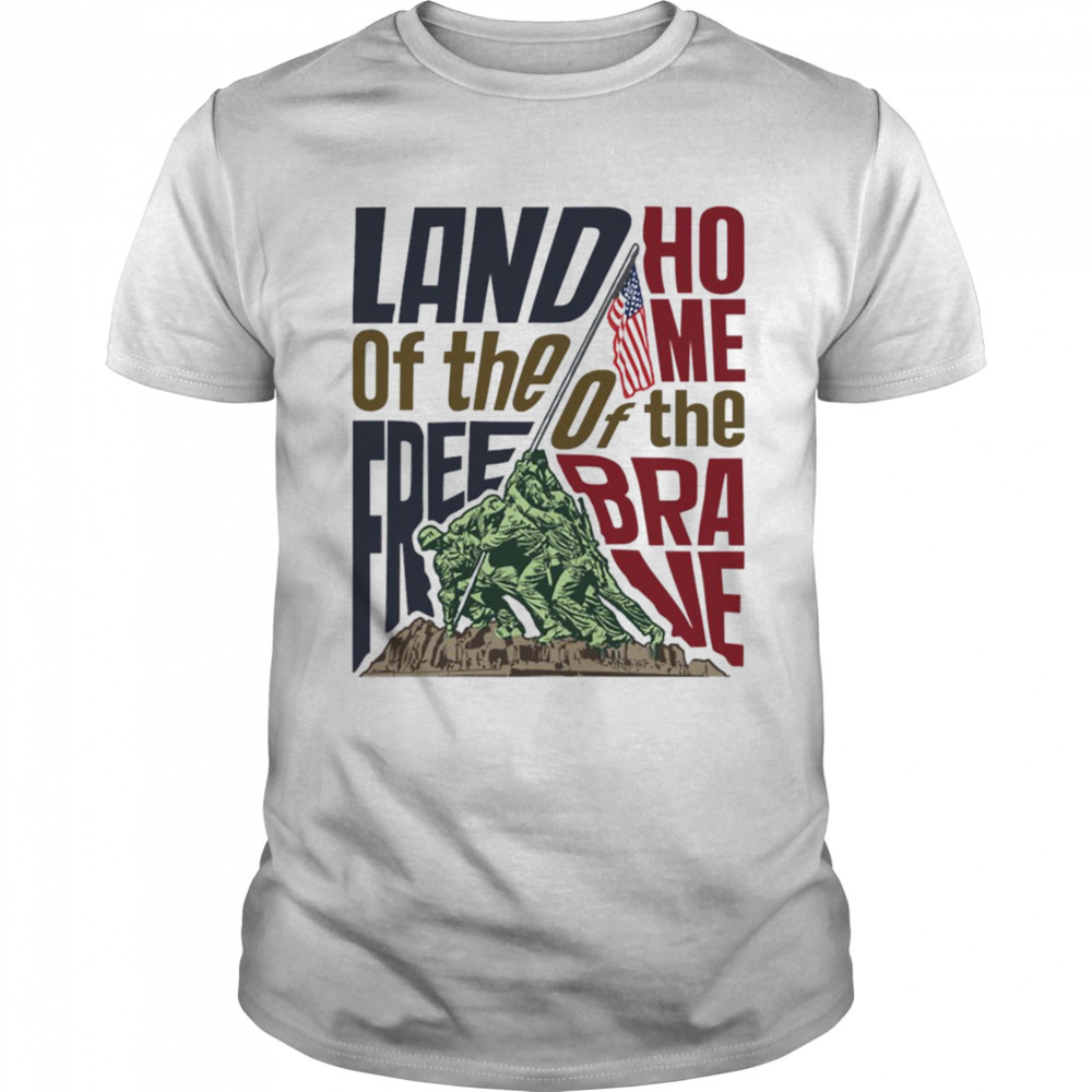 Land Of The Free Iwo Jima shirt