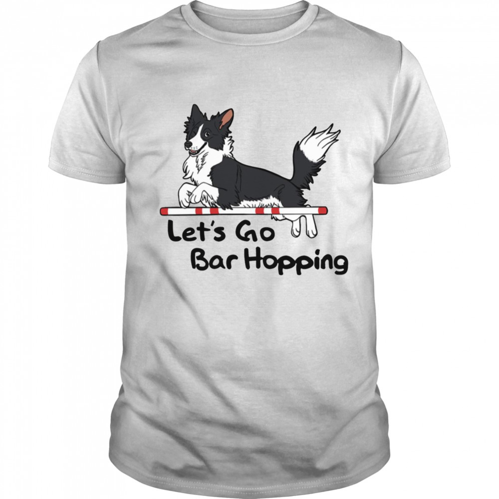 Let’s Go Bar Hopping Black And White shirt