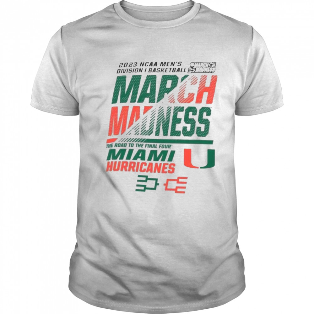 Miami Hurricanes 2023 NCAA March Madness The Road To Final Four Shirt