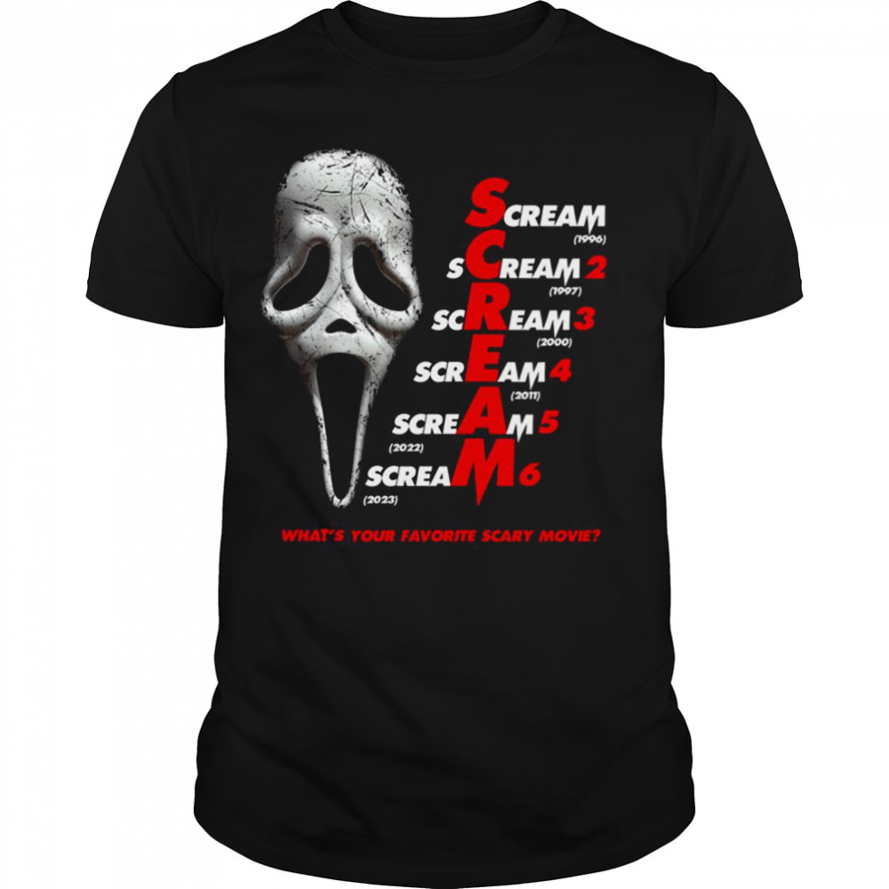 Scream Franchise 2023 shirt