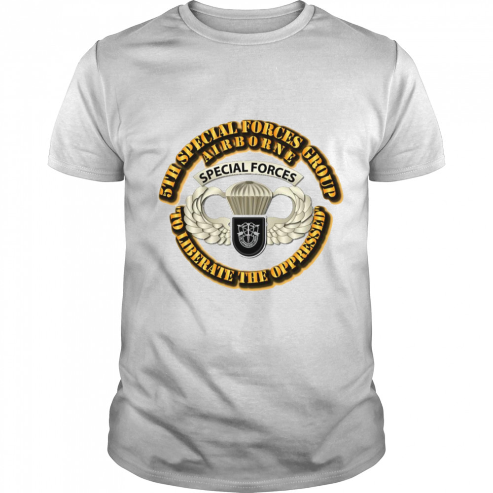 Sof 5th Sfg Airborne Badge shirt