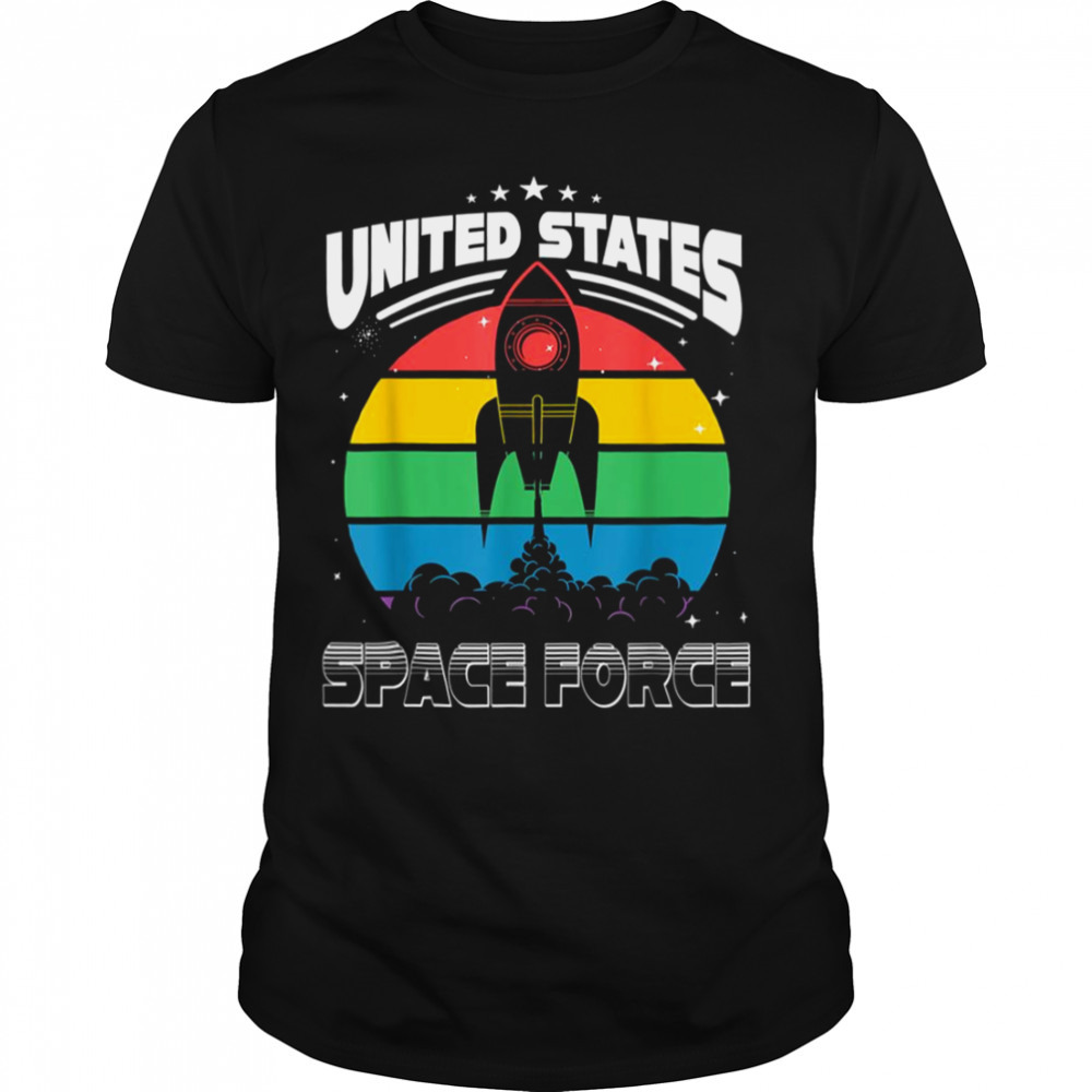 Space Force Retro Design Distressed shirt