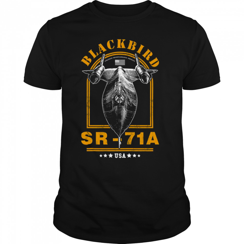 Sr 71 Blackbird Military Aircraft shirt