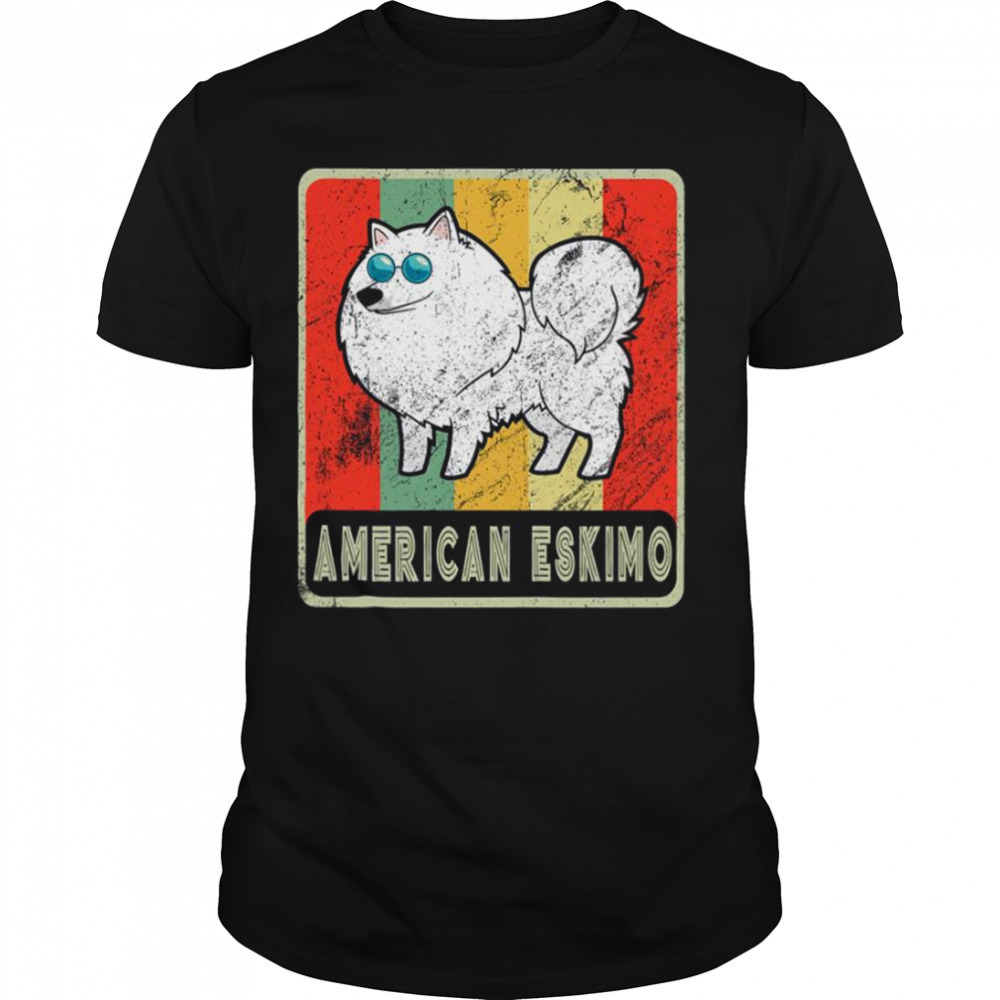 Vintage American Eskimo Dog For Dog Lover shirt