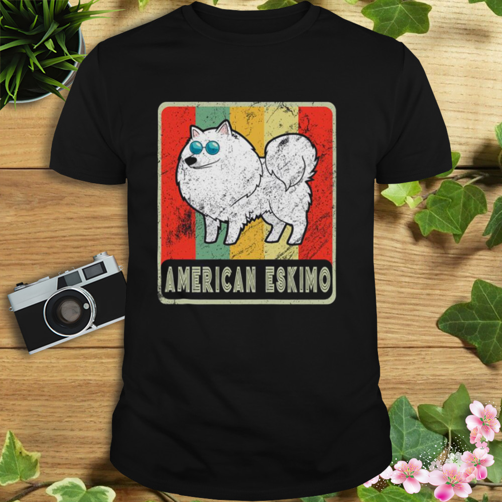 Vintage American Eskimo Dog For Dog Lover shirt