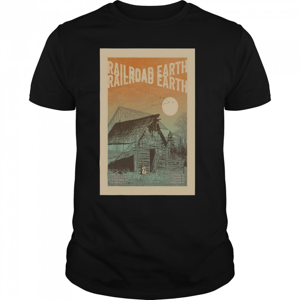 railroad Earth Spring East Coast Tour 2023 Poster shirt